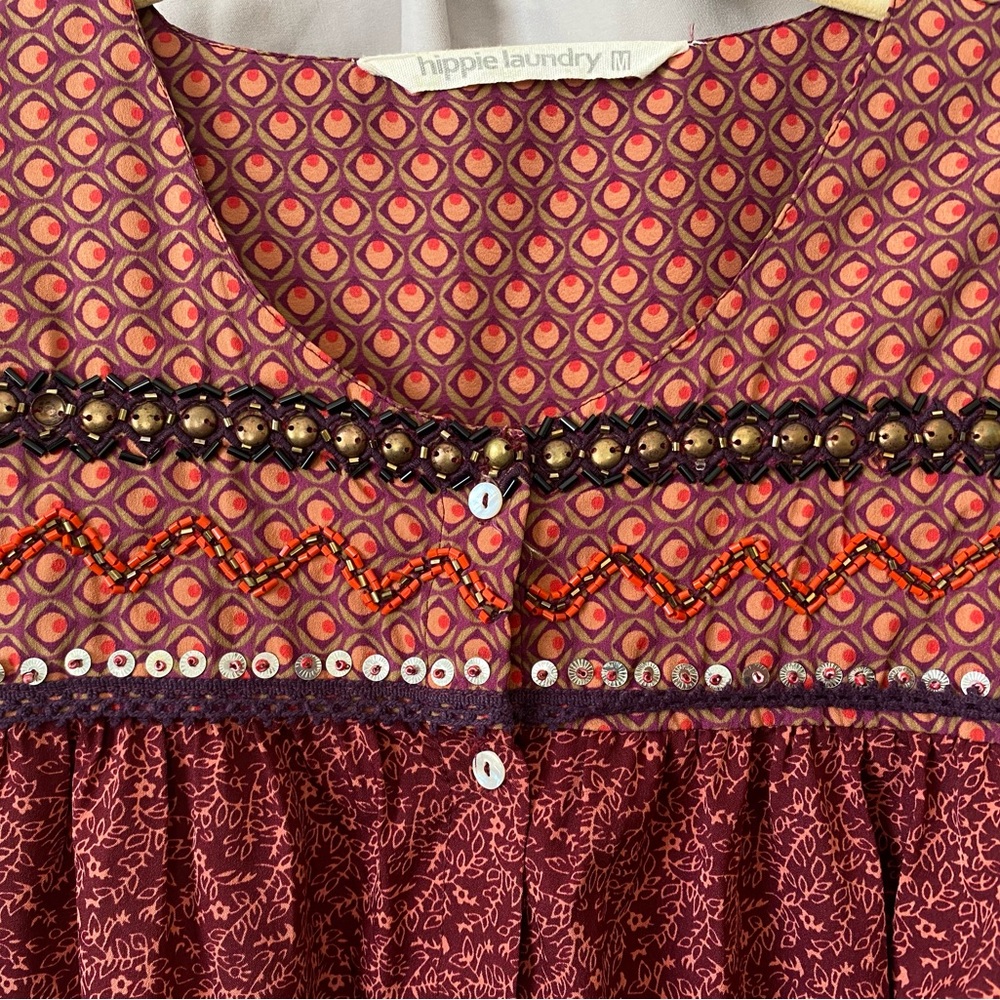Hippie Laundry Boho top SZ M - Picture 2 of 9